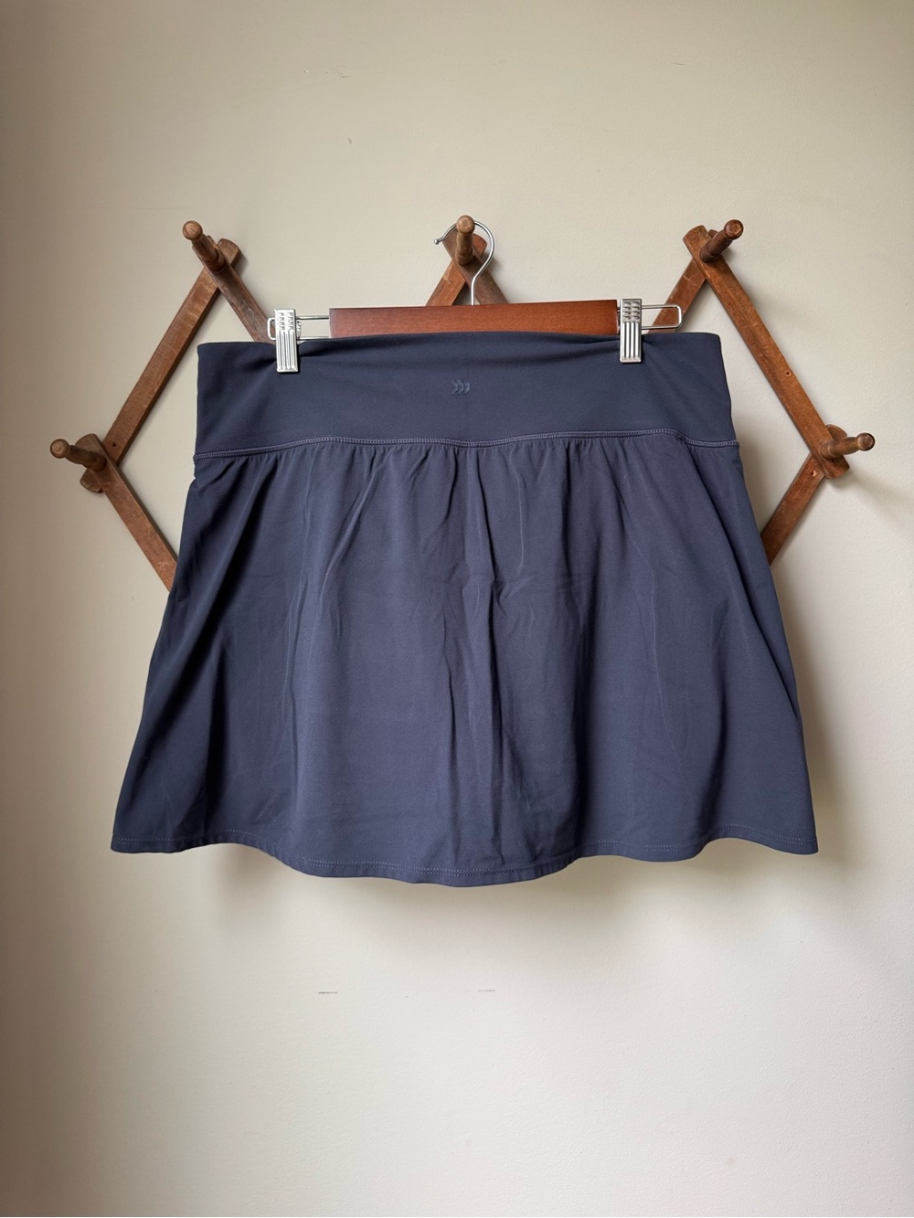 Women's Everyday Soft Mid-Rise Skort 14.5" - All In Motion Dusty Navy Blue Color - Picture 2 of 8